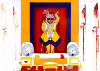 श्रीनाथजी में आज दोहरा वस्त्र का श्रृंगार