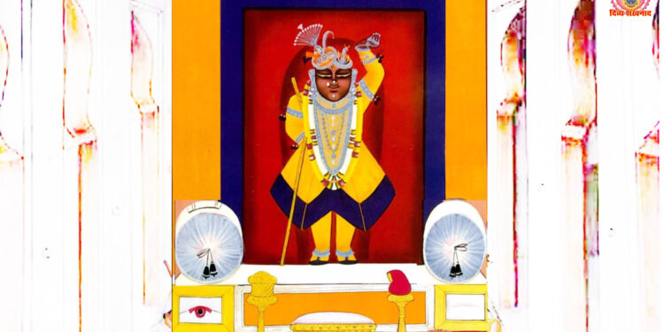 श्रीनाथजी में आज दोहरा वस्त्र का श्रृंगार