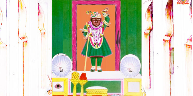 श्रीनाथजी में आज जमाव का कतरा का श्रृंगार