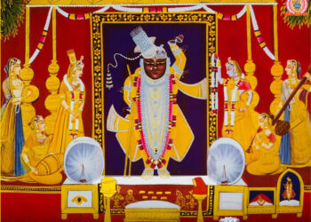 श्रीनाथजी में आज शीतकाल के सेहरा का तृतीय श्रृंगार