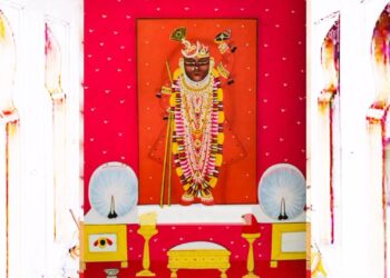 श्रीनाथजी में आज डोलोत्सव के आगम का श्रृंगार