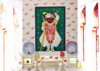 श्रीनाथजी के आज चाकदार पर कतरा श्रृंगार के दर्शन