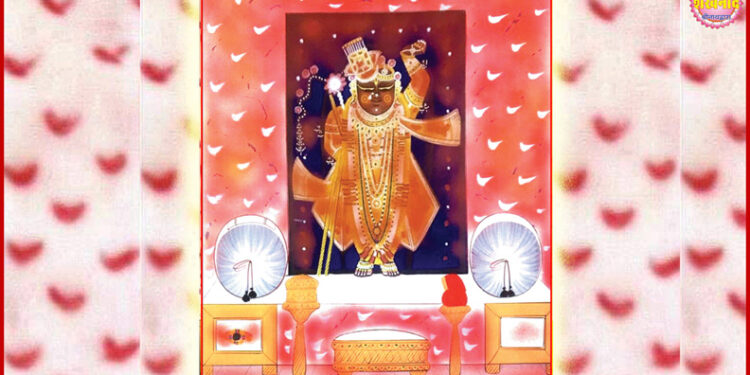 आज श्रीजी में तिलकायत श्री इन्द्रदमनजी (श्री राकेशजी) के जन्मदिवस के श्रृंगार, बधाई