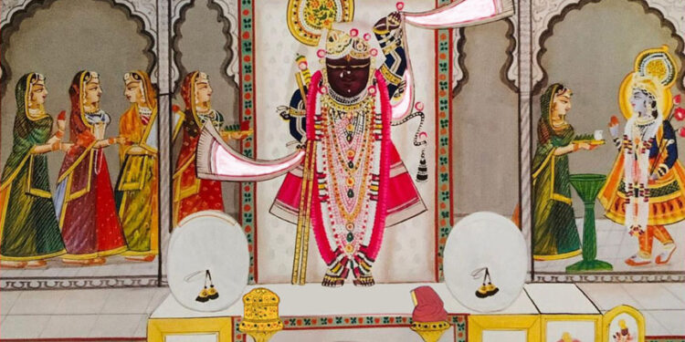 श्रीनाथजी को आज मुकुट काछनी का श्रृंगार