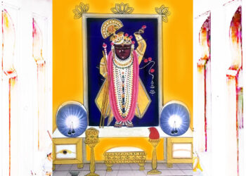 श्रीनाथजी में आज केसरी गणगौर, श्री यदुनाथजी का उत्सव, बधाई