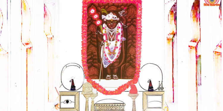 श्रीनाथजी के आज ऋतु के प्रथम आड़बंद श्रृंगार दर्शन