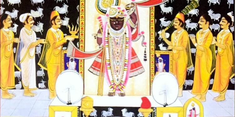 श्रीनाथजी में आज पांच स्वरूपोत्सव दिवस, मोती के मुकुट व काछनी का श्रृंगार