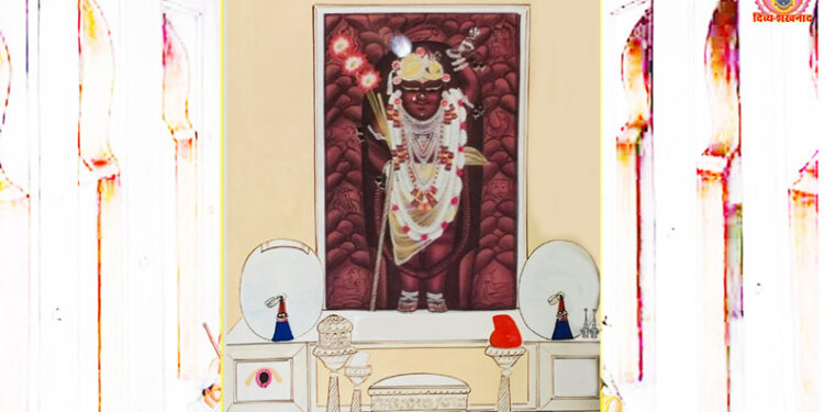 श्रीनाथजी के आज शरबती आड़बंद पर तुर्रा के श्रृंगार में दर्शन