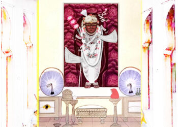 श्रीनाथजी के आज श्वेत धोती पटका के श्रृंगार में दर्शन