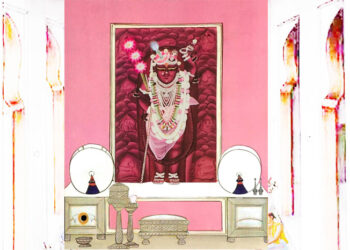 श्रीनाथजी के आज शीतल जल स्नान और कली के श्रृंगार के दर्शन