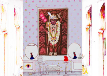 श्रीनाथजी में आज परधनी पर गोल पाग और तुर्रा के श्रृंगार