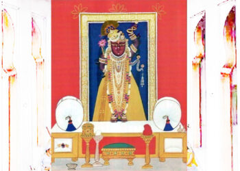 श्रीनाथजी में आज से जन्माष्टमी की बधाई प्रारंभ, जन्माष्टमी के प्रतिनिधि का श्रृंगार दर्शन