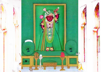 श्रीनाथजी में आज हरियाली अमावस्या का श्रृंगार