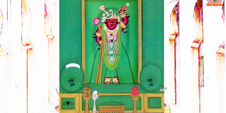 श्रीनाथजी में आज हरियाली अमावस्या का श्रृंगार