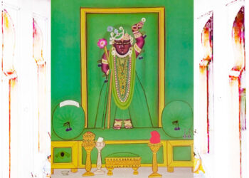 श्रीनाथजी में आज हरी घटा के मनोरथ का श्रृंगार