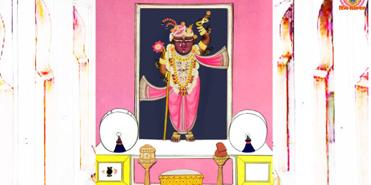 श्रीनाथजी में आज धोती पटका के श्रृंगार