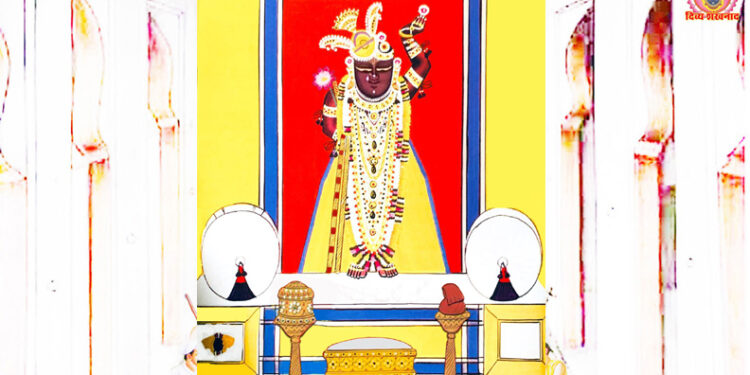 श्रीनाथजी में आज श्री चन्द्रावलीजी का उत्सव, नील-पीत के पगा, पिछोड़ा का विशिष्ट श्रृंगार