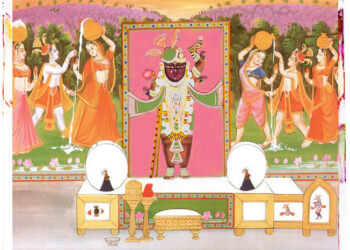 श्रीनाथजी को आज मल्लकाछ टिपारा का श्रृंगार