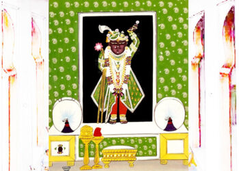 श्रीनाथजी में आज तृतीय विलास, जमाव का कतरा का श्रृंगार