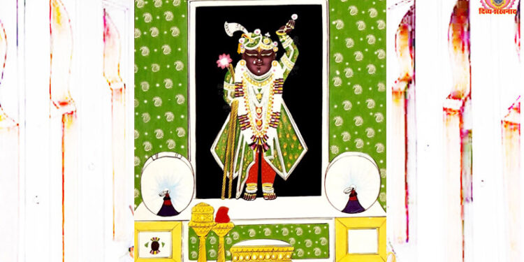 श्रीनाथजी में आज तृतीय विलास, जमाव का कतरा का श्रृंगार