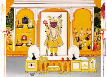 श्रीनाथजी में आज दोहरा उत्सव, घेरदार वागा, सुनहरी किलंगी के श्रृंगार