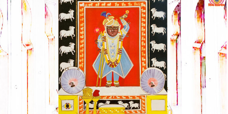 श्रीनाथजी में आज पीत दुमाला का श्रृंगार