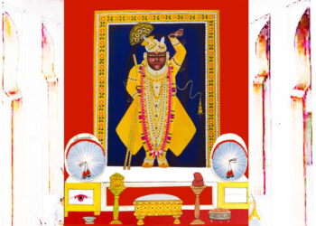 श्रीनाथजी में आज श्री गुसांईजी के उत्सव के प्रतिनिधि श्रृंगार