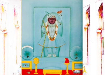 श्रीनाथजी में आज फिरोज़ी घटा के दर्शन