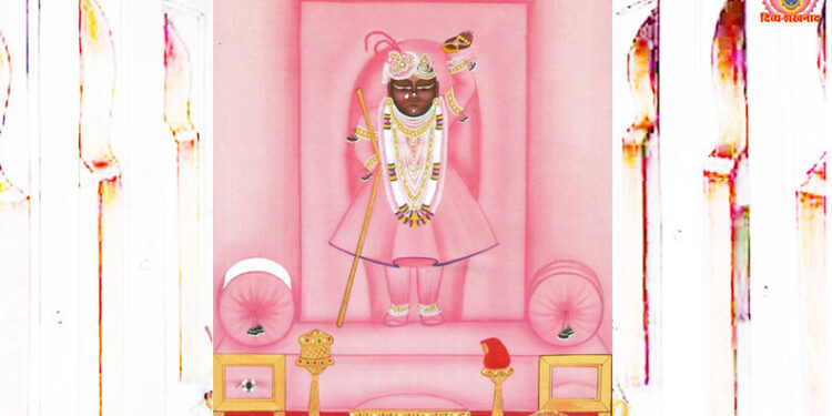 श्रीनाथजी में आज गुलाबी घटा के दर्शन