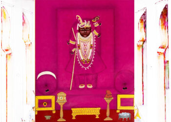 श्रीनाथजी में आज पतंगी घटा के दर्शन