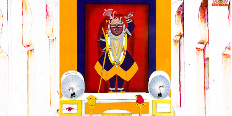 श्रीनाथजी में आज दोहरा वस्त्र का श्रृंगार