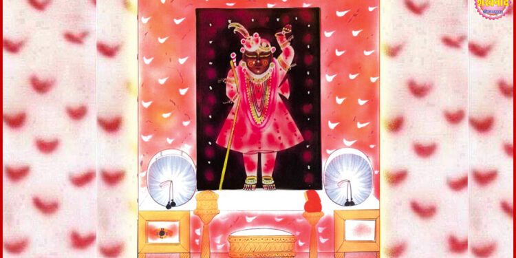 श्रीनाथजी में आज आप के चतुर्दशी के श्रृंगार