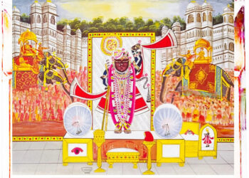 श्रीनाथजी में आज रंग पंचमी, मुकुट काछनी के श्रृंगार, बधाई