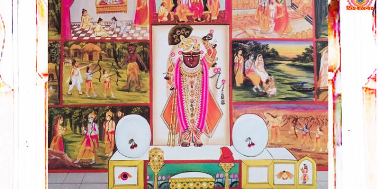 श्रीनाथजी के आज रामनवमी के परचारगी श्रृंगार में दर्शन