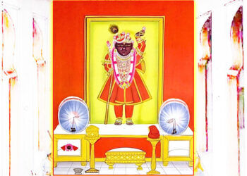 श्रीनाथजी में आज श्री महाप्रभुजी के उत्सव के आगम के श्रृंगार