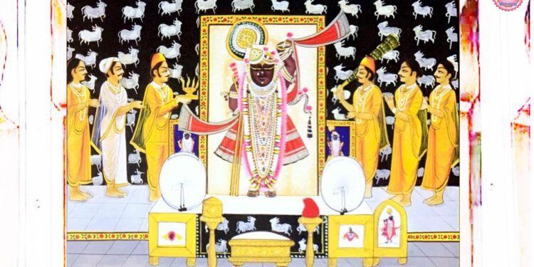 श्रीनाथजी में आज पांच स्वरूपोत्सव दिवस, मोती के मुकुट व काछनी का श्रृंगार