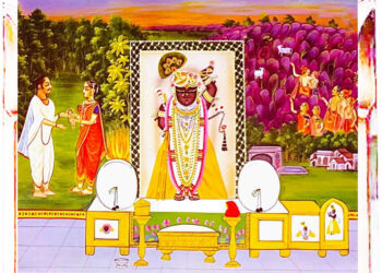 आज श्रीनाथजी को श्री महाप्रभुजी के उत्सव का परचारगी श्रृंगार