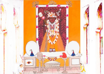 आज श्रीनाथजी के पिछोड़ा पर लूम की किलंगी के श्रृंगार, मंगला में आड़बंद