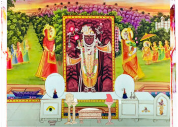 श्रीनाथजी के आज धोती पटका पर सेहरा के श्रृंगार में दर्शन