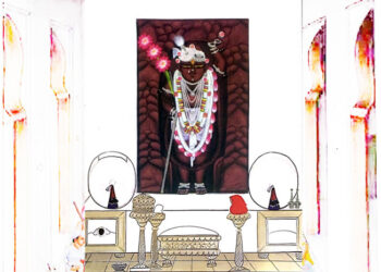 श्रीनाथजी में आज ऋतू की पहली परधनी का श्रृंगार