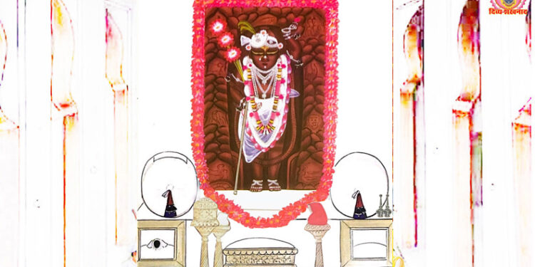 श्रीनाथजी के आज ऋतु के प्रथम आड़बंद श्रृंगार दर्शन