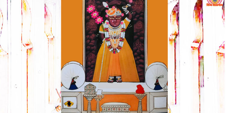 श्रीनाथजी के आज चन्दन की चोली, कली के श्रृंगार