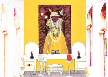 श्रीनाथजी के आज चन्दन की चोली, कली के श्रृंगार