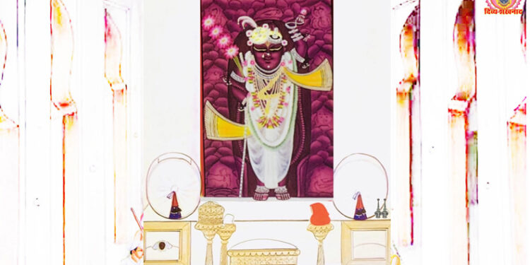 श्रीनाथजी में आज ‘पीत पिछोड़ी’ पद के भाव श्रृंगार में दर्शन