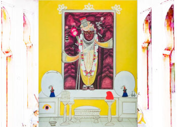 श्रीनाथजी में आज केसरी धोती पटका व सेहरा के श्रृंगार दर्शन