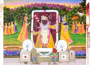 श्रीनाथजी में आज पिछोड़ा पर सेहरा का श्रृंगार, सायं कली के श्रृंगार