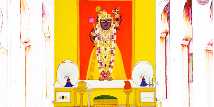 श्रीनाथजी में आज परचारगी श्रृंगार, चांदी का हिंडोलना