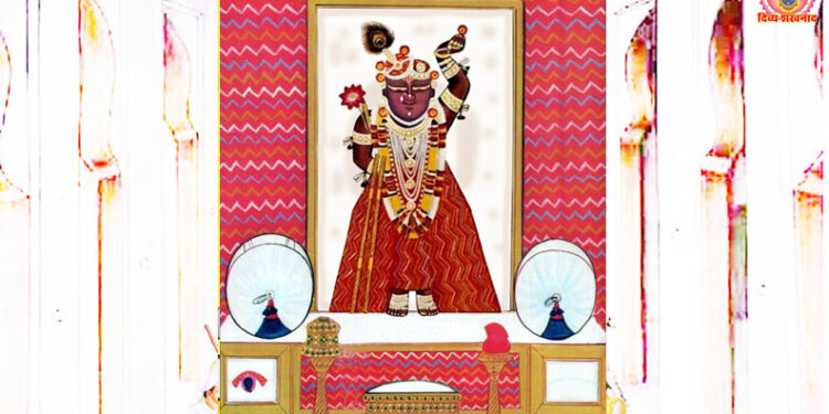 श्रीनाथजी में आज श्रीललिताजी का उत्सव, पिछोड़ा-चन्द्रिका का श्रृंगार