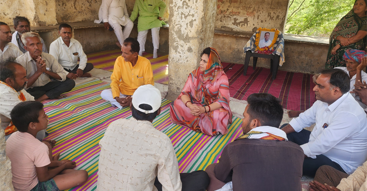 मैराथन दौरे पर रही सांसद महिमा कुमारी मेवाड़