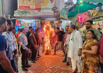 नाथद्वारा में पहलगाम हिन्दू नरसंहार पर आक्रोश, श्रद्धांजलि दी